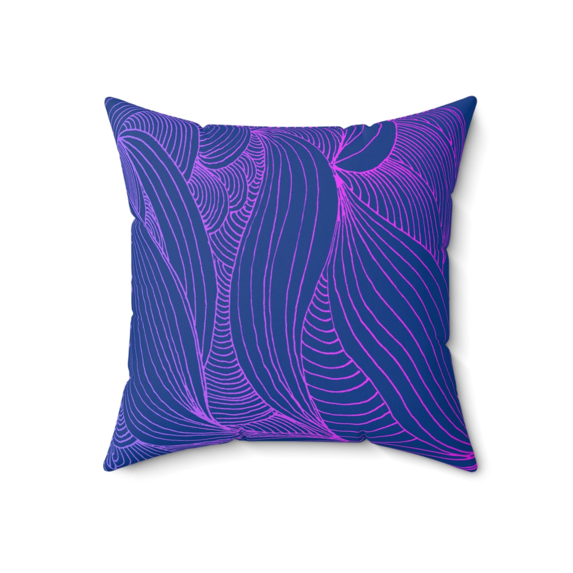 Whispers of Comfort-Spun Polyester Square Pillow