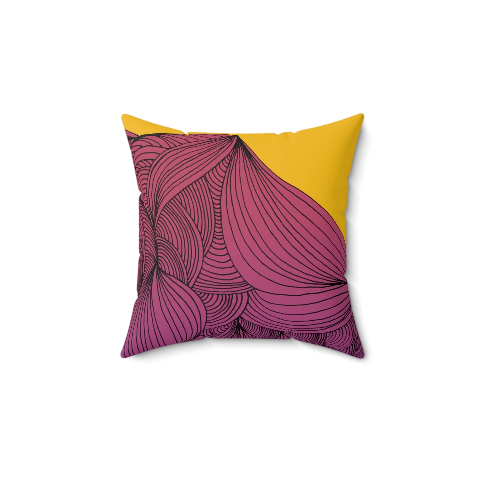 Whispers of Comfort-Spun Polyester Square Pillow