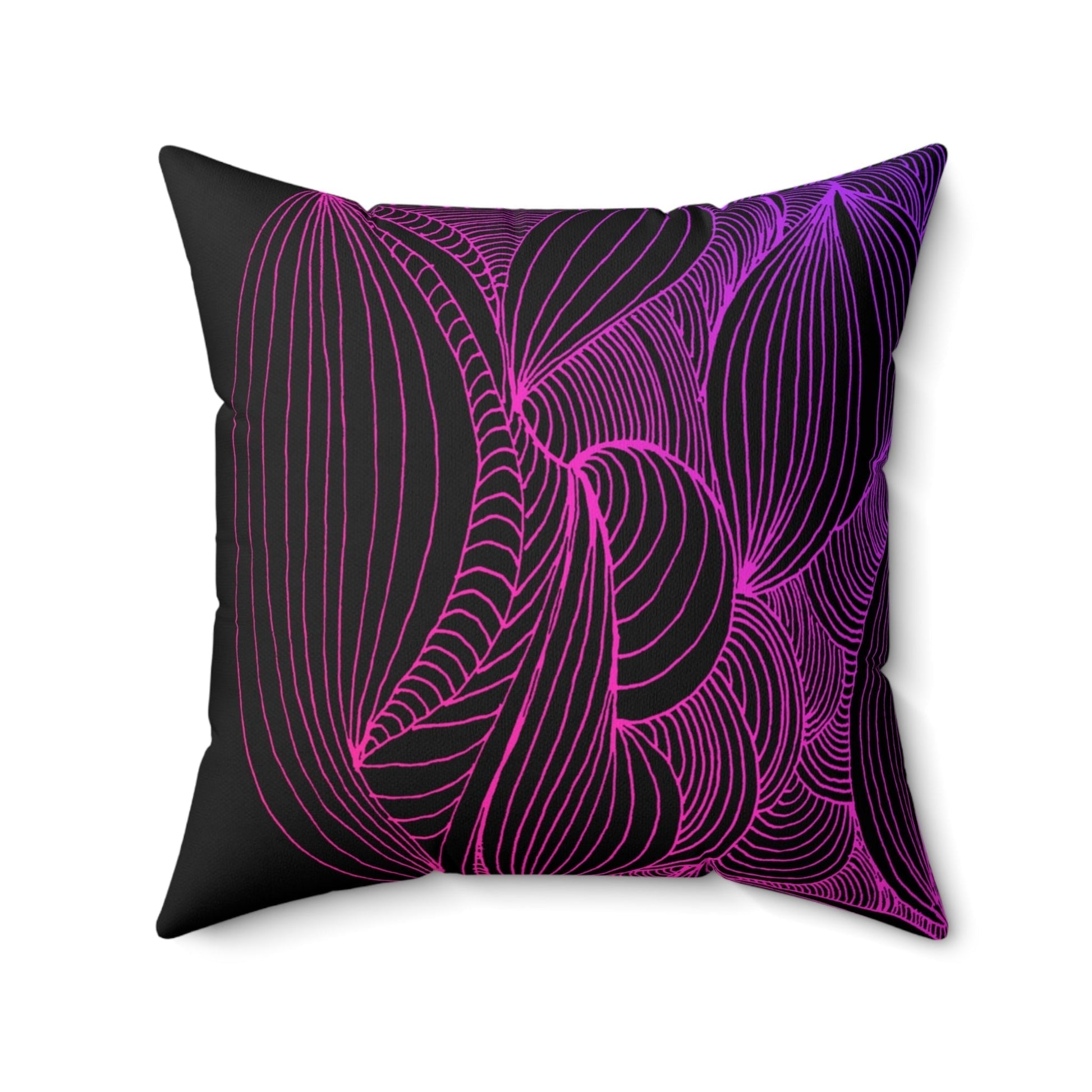 Whispers of Comfort-Spun Polyester Square Pillow