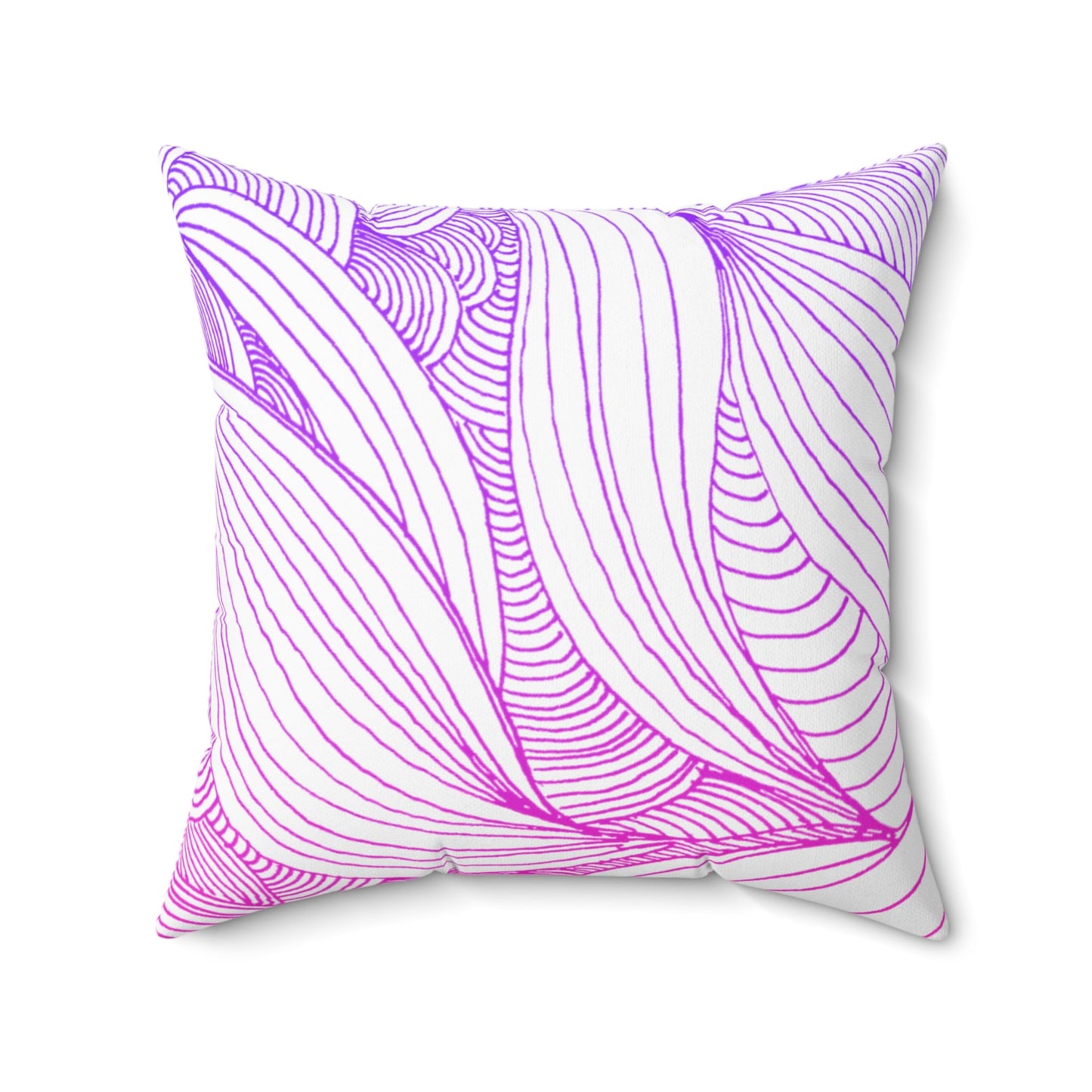 Whispers of Comfort-Spun Polyester Square Pillow
