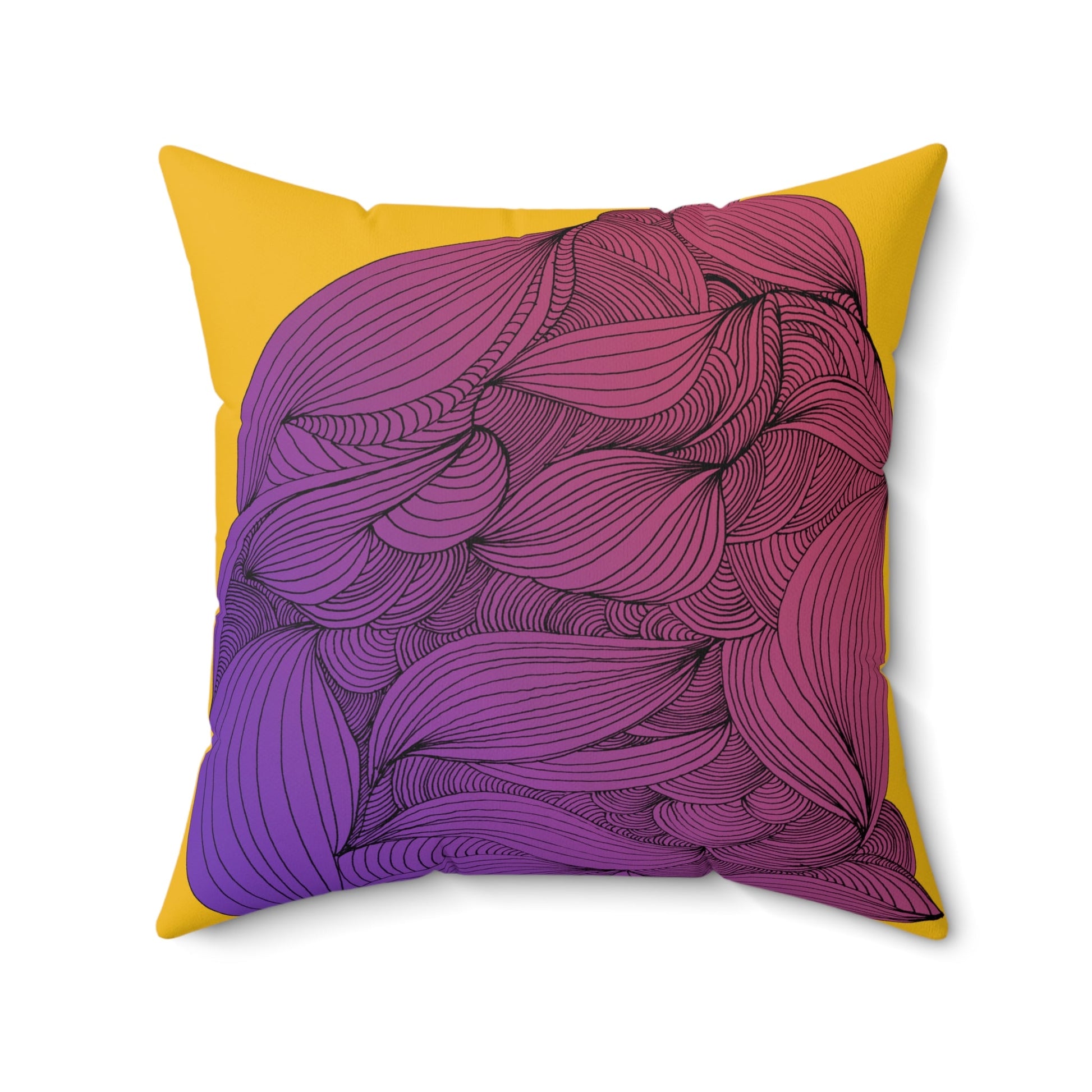Whispers of Comfort-Spun Polyester Square Pillow