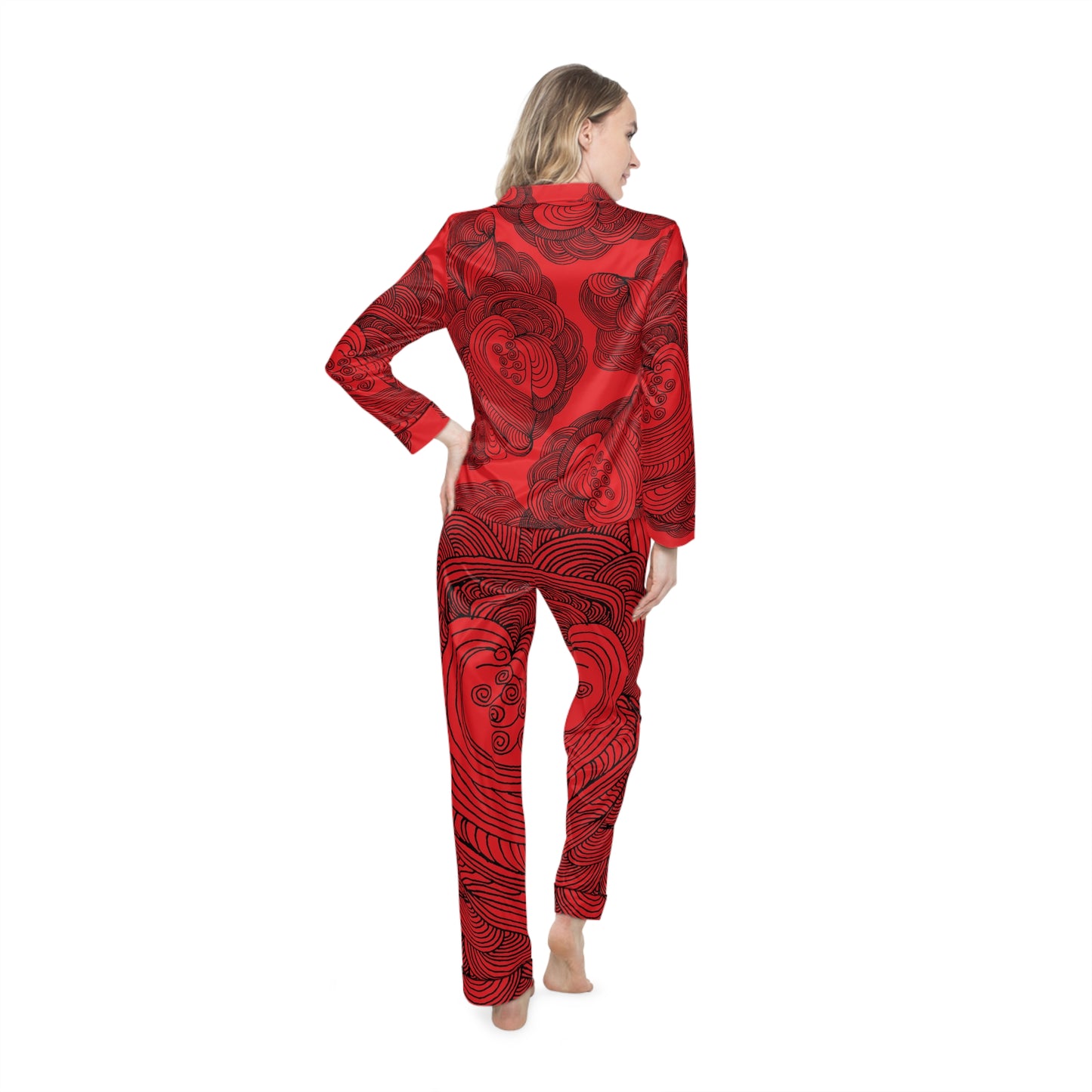 Women's Satin Pajama Set - Elegant Sleepwear