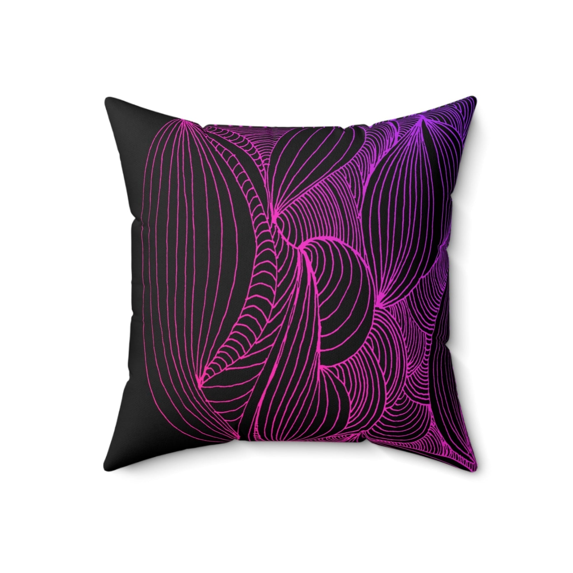 Whispers of Comfort-Spun Polyester Square Pillow