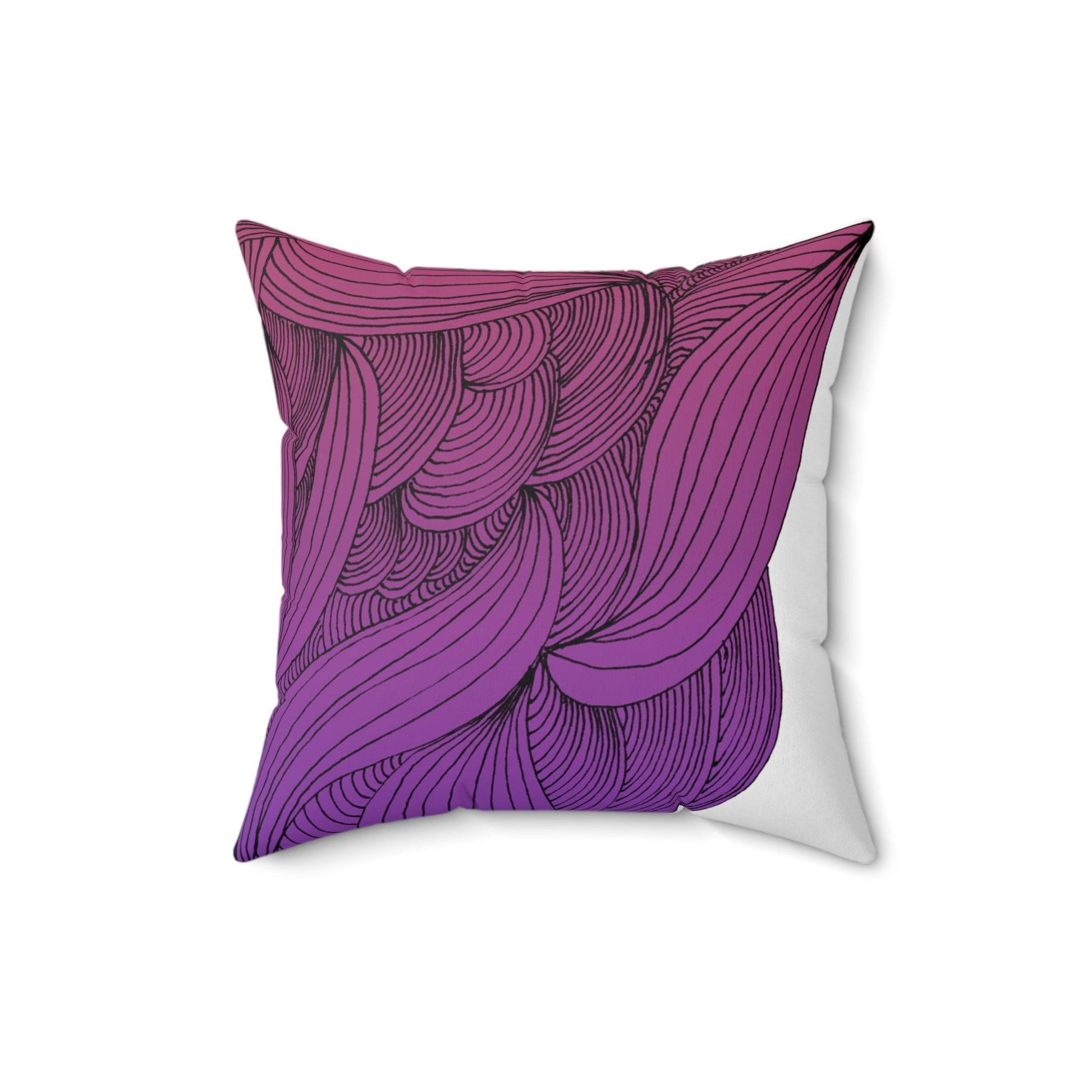 Whispers of Comfort-Spun Polyester Square Pillow