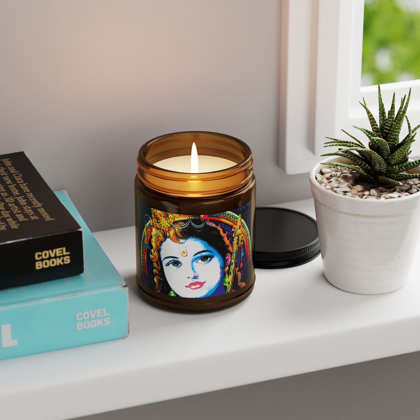 Illuminating Aromatic Floral Soy Candle in Amber Jar - Multi-Size Relaxation Spa Gift