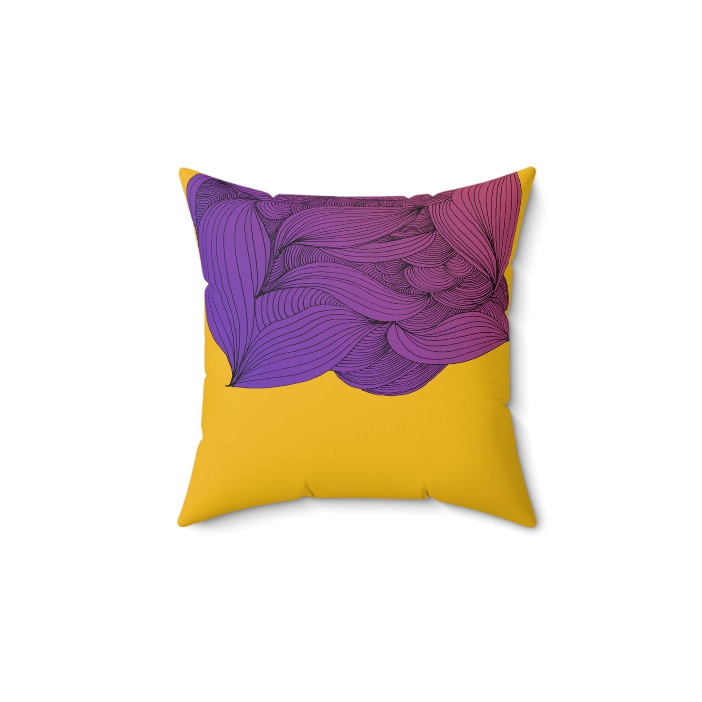 Whispers of Comfort-Spun Polyester Square Pillow