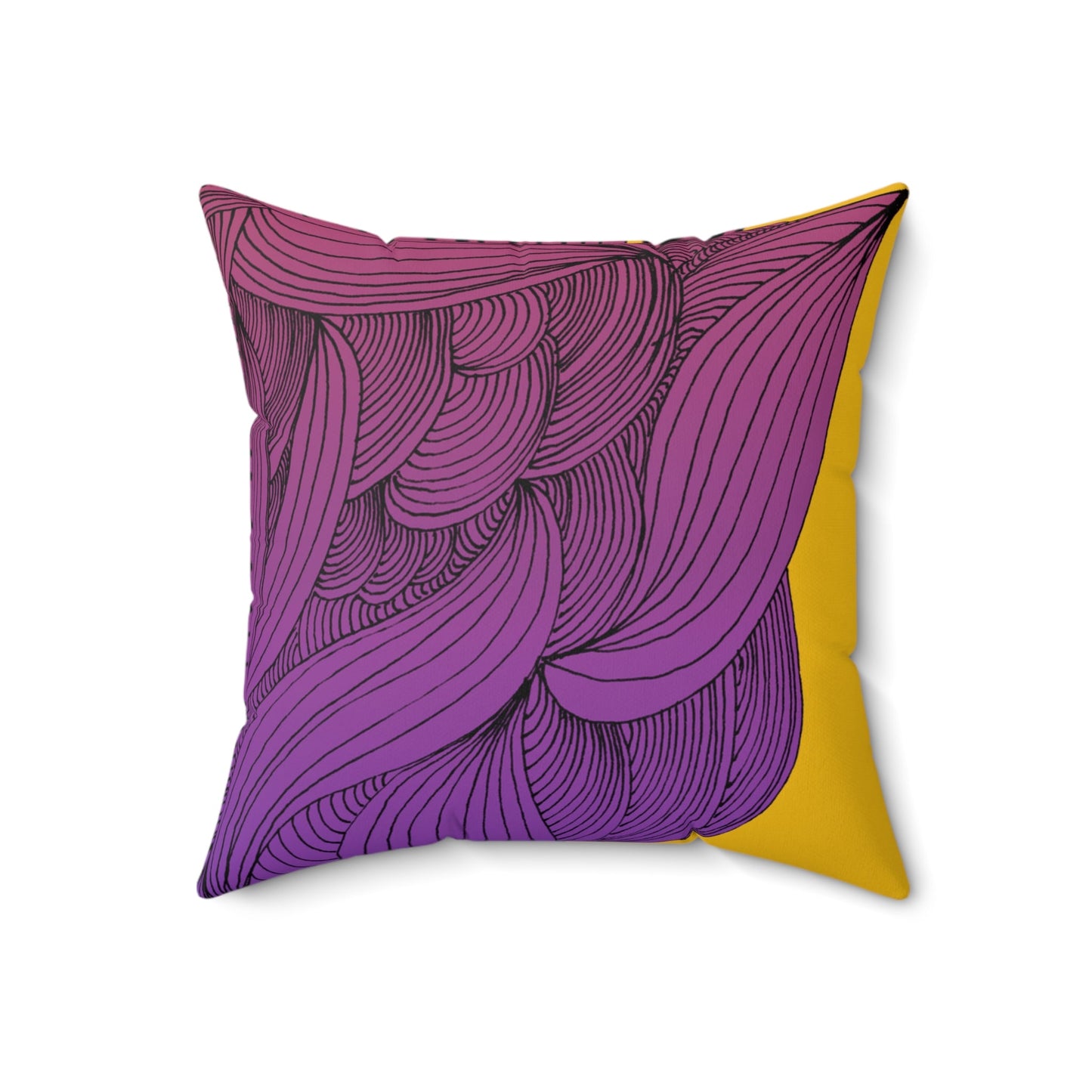 Whispers of Comfort-Spun Polyester Square Pillow