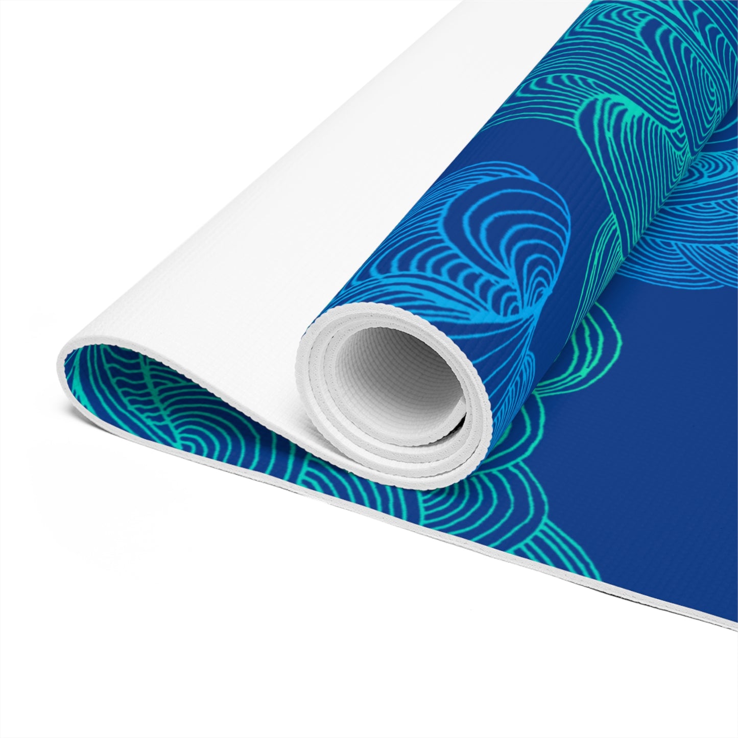 Tranquil Waves Foam Yoga Mat - Comfortable Non-Slip Exercise Mat for All Levels