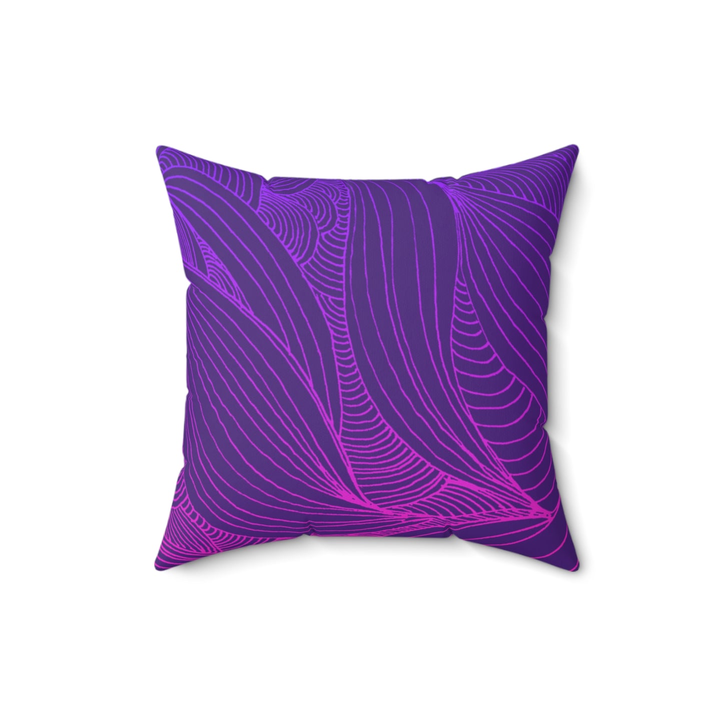 Whispers of Comfort-Spun Polyester Square Pillow