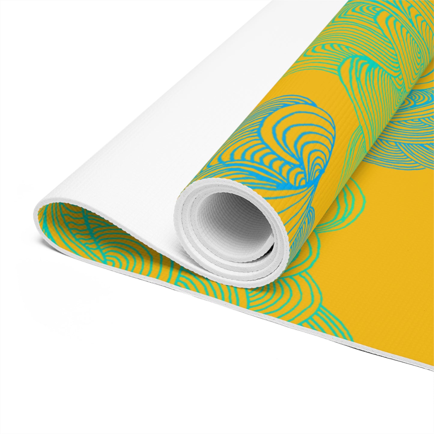 Tranquil Waves Foam Yoga Mat - Comfortable Non-Slip Exercise Mat for All Levels