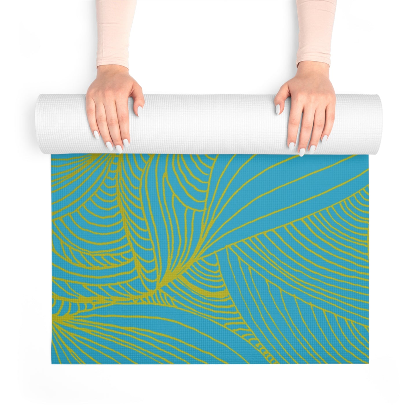 Tranquil Waves Foam Yoga Mat - Comfortable Non-Slip Exercise Mat for All Levels