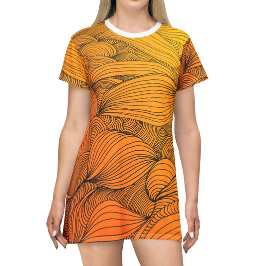 Flow of Love-T-Shirt Dress