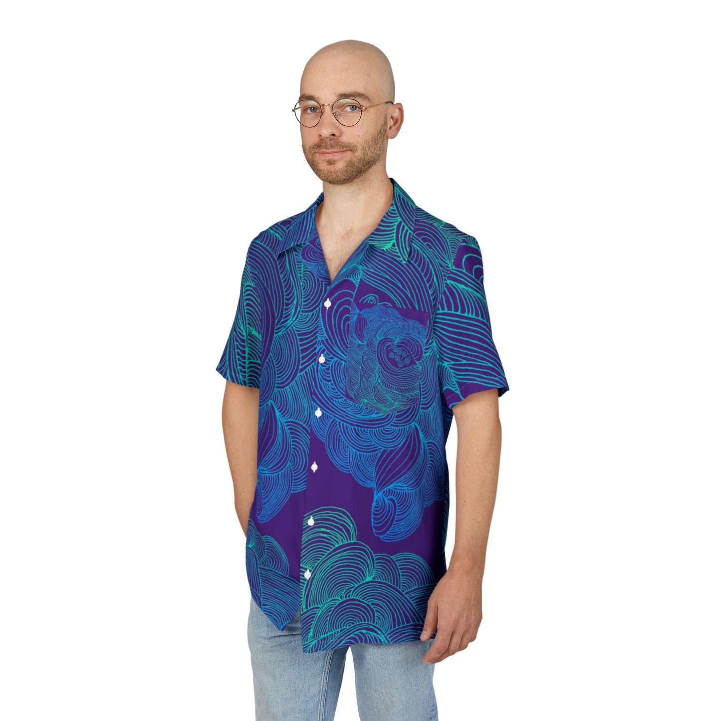 Unisex Hawaiian Button-Down Shirt - Tropical Summer Vibes