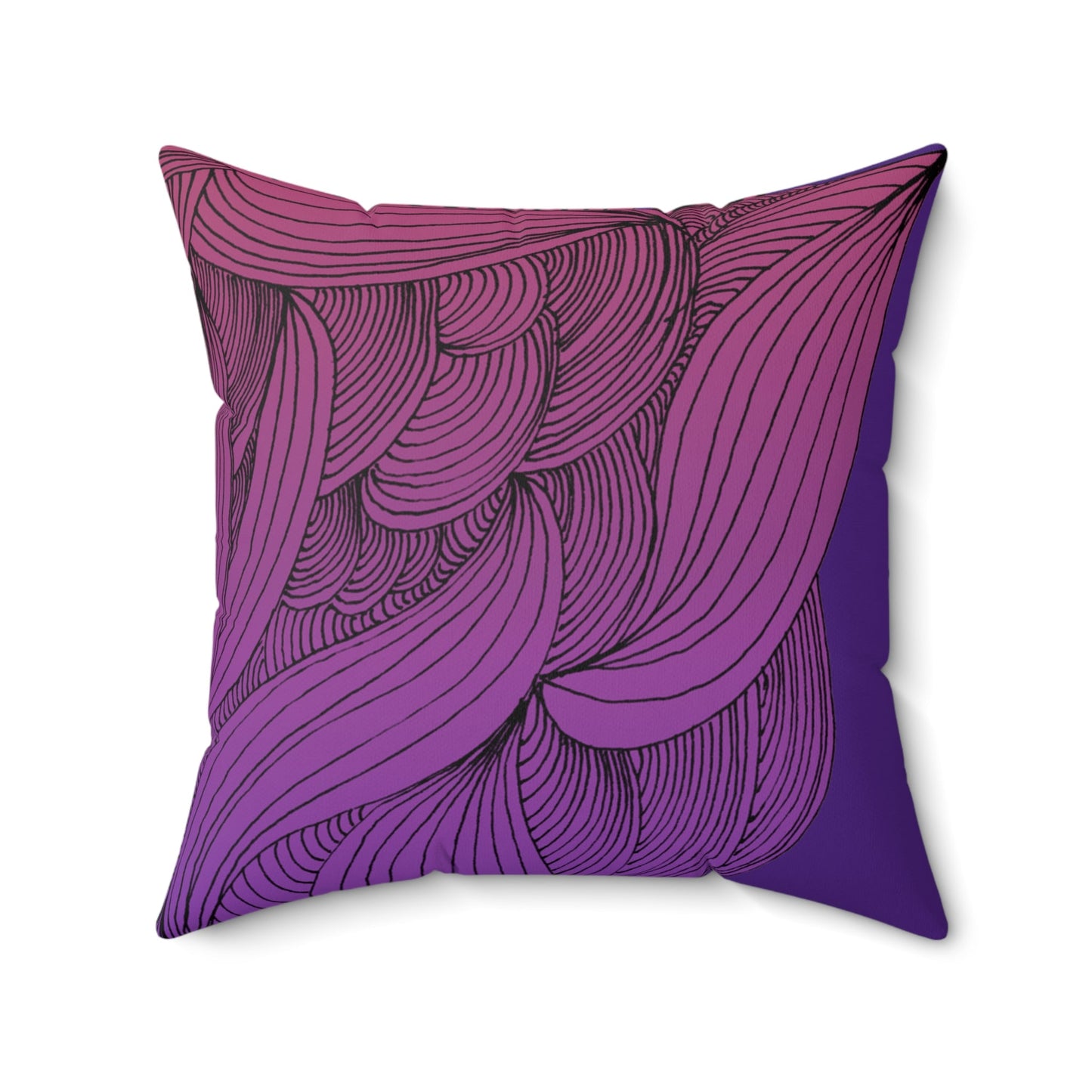 Whispers of Comfort-Spun Polyester Square Pillow