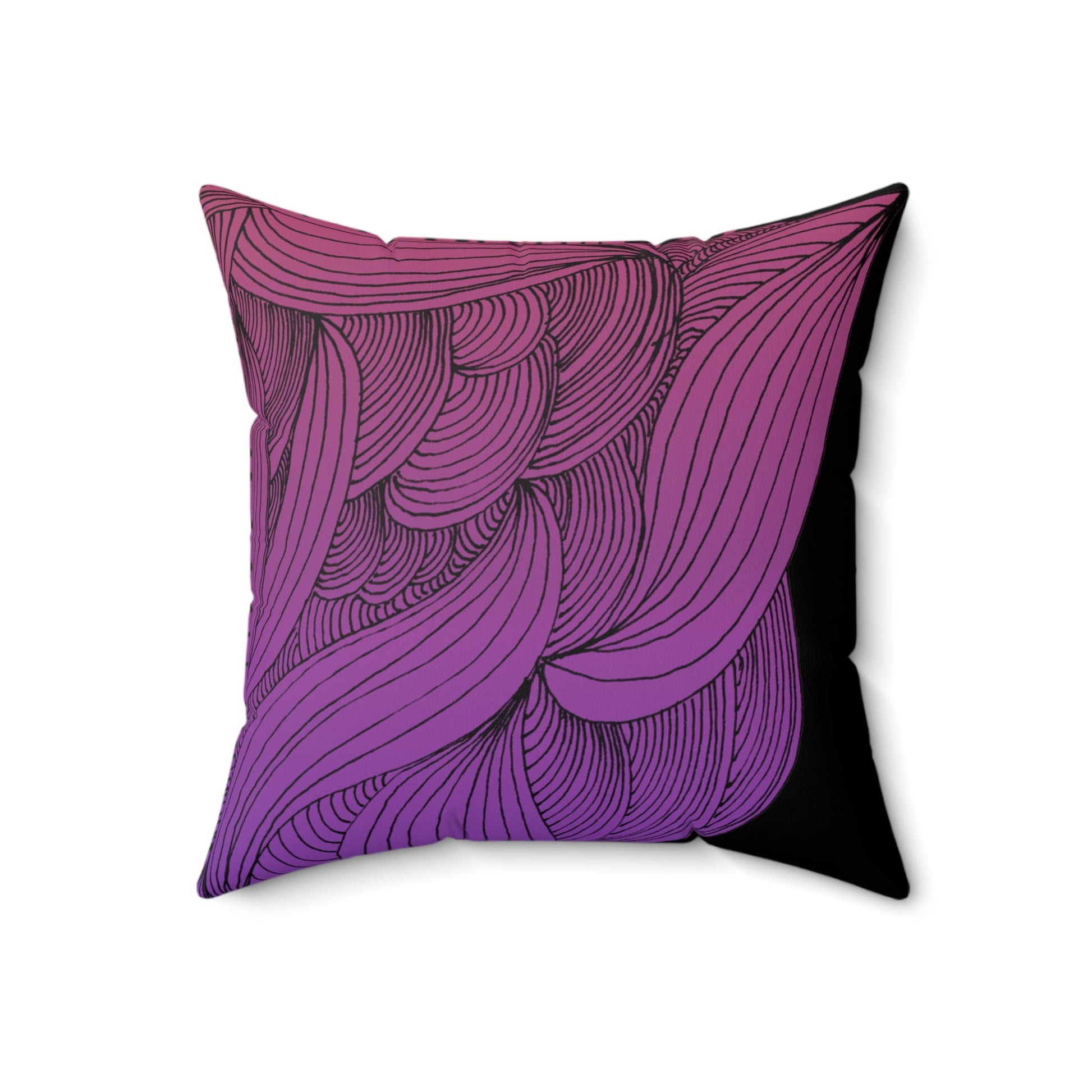 Whispers of Comfort-Spun Polyester Square Pillow