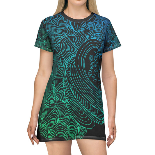 Flow of Love-T-Shirt Dress