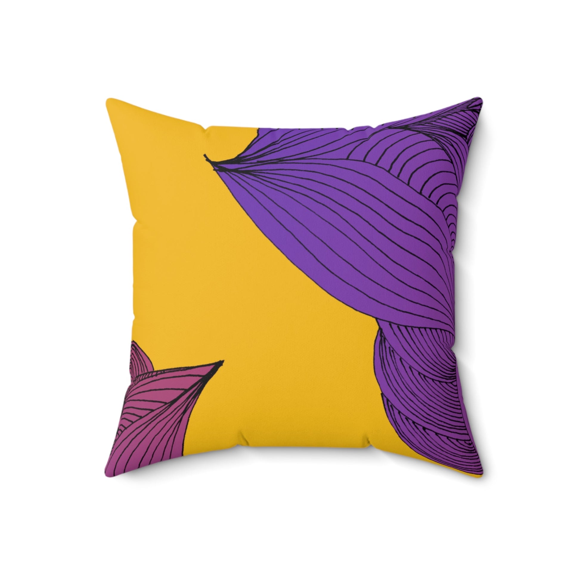 Whispers of Comfort-Spun Polyester Square Pillow