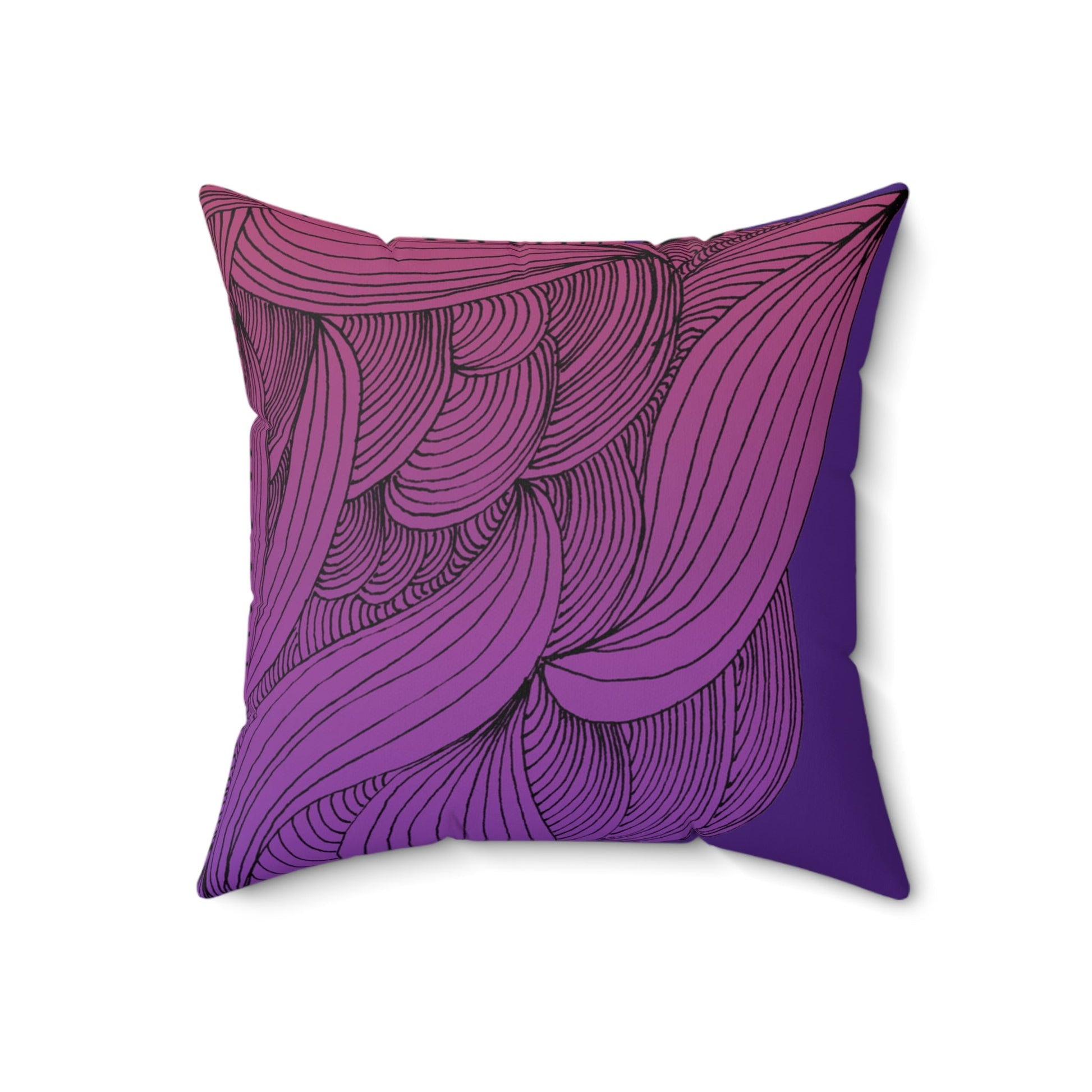 Whispers of Comfort-Spun Polyester Square Pillow