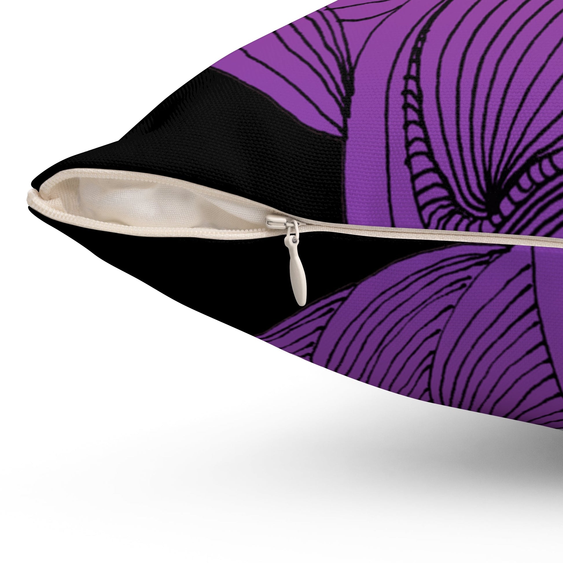 Whispers of Comfort-Spun Polyester Square Pillow
