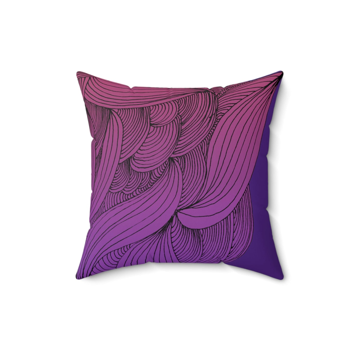 Whispers of Comfort-Spun Polyester Square Pillow