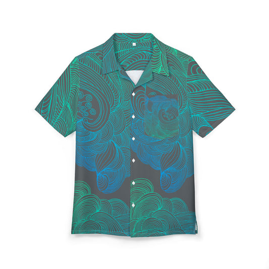 Unisex Hawaiian Button-Down Shirt - Tropical Summer Vibes